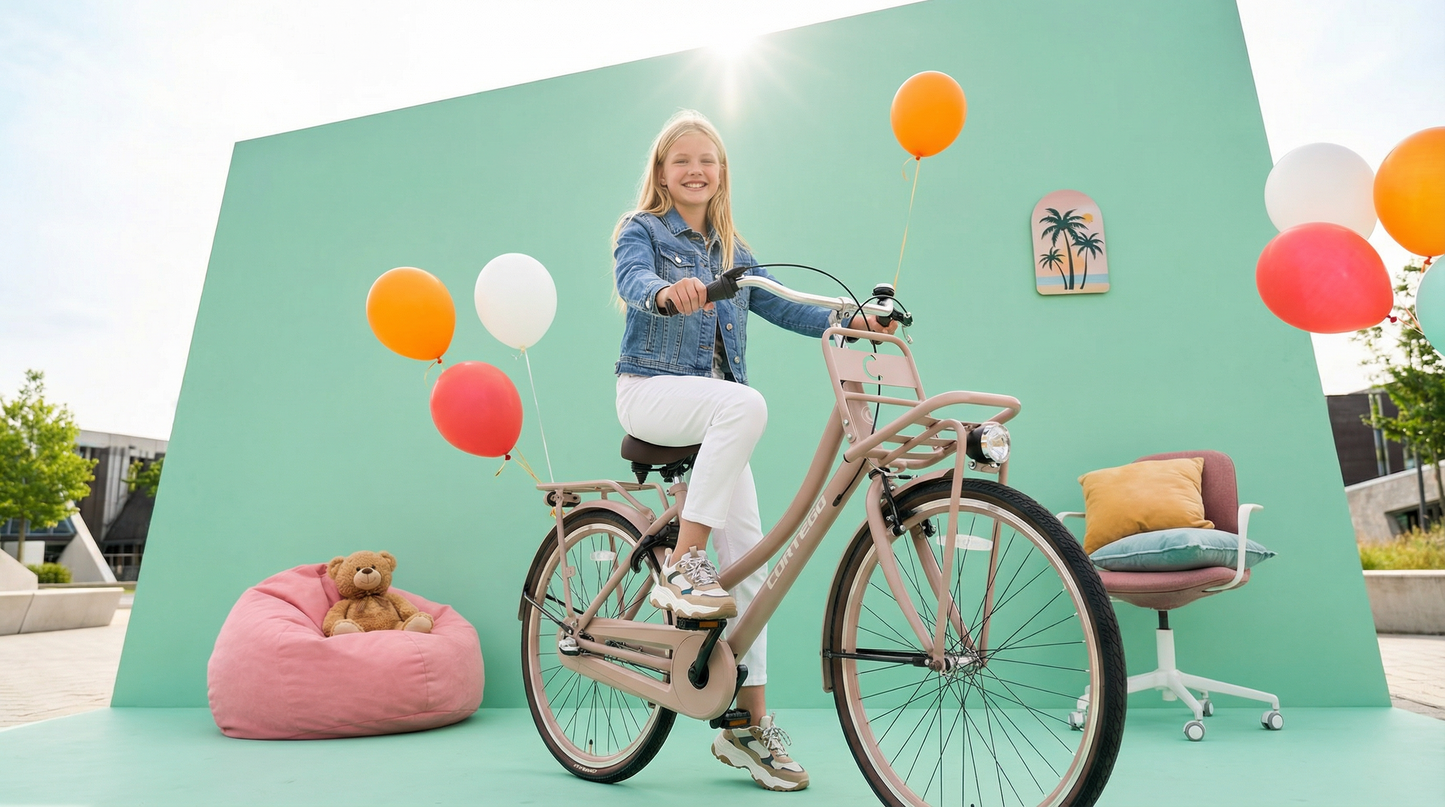 Cargo Meisjesfiets 26 inch - 3 Versnellingen - Groen