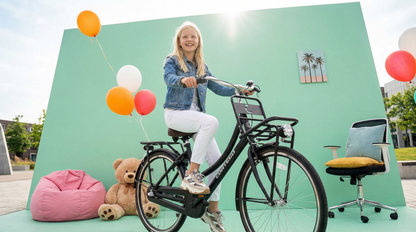 Cargo Meisjesfiets 26 inch - 3 Versnellingen - Mat-Zwart