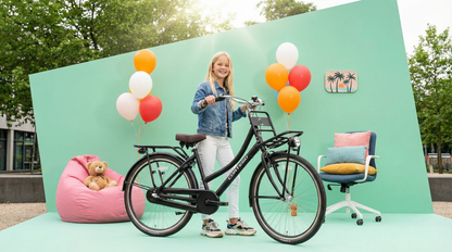 Cargo Meisjesfiets 26 inch - 3 Versnellingen - Mat-Zwart