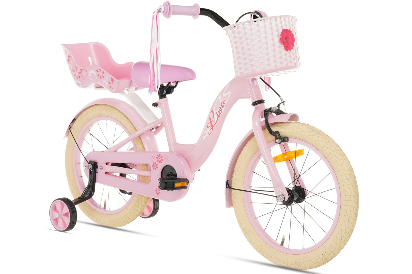 Liva meisjesfiets Roze 14 inch