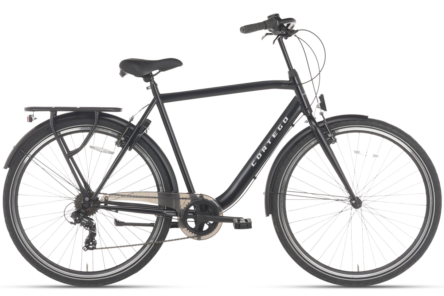 Premium D7 Herenfiets 7 Versnellingen Mat-Zwart