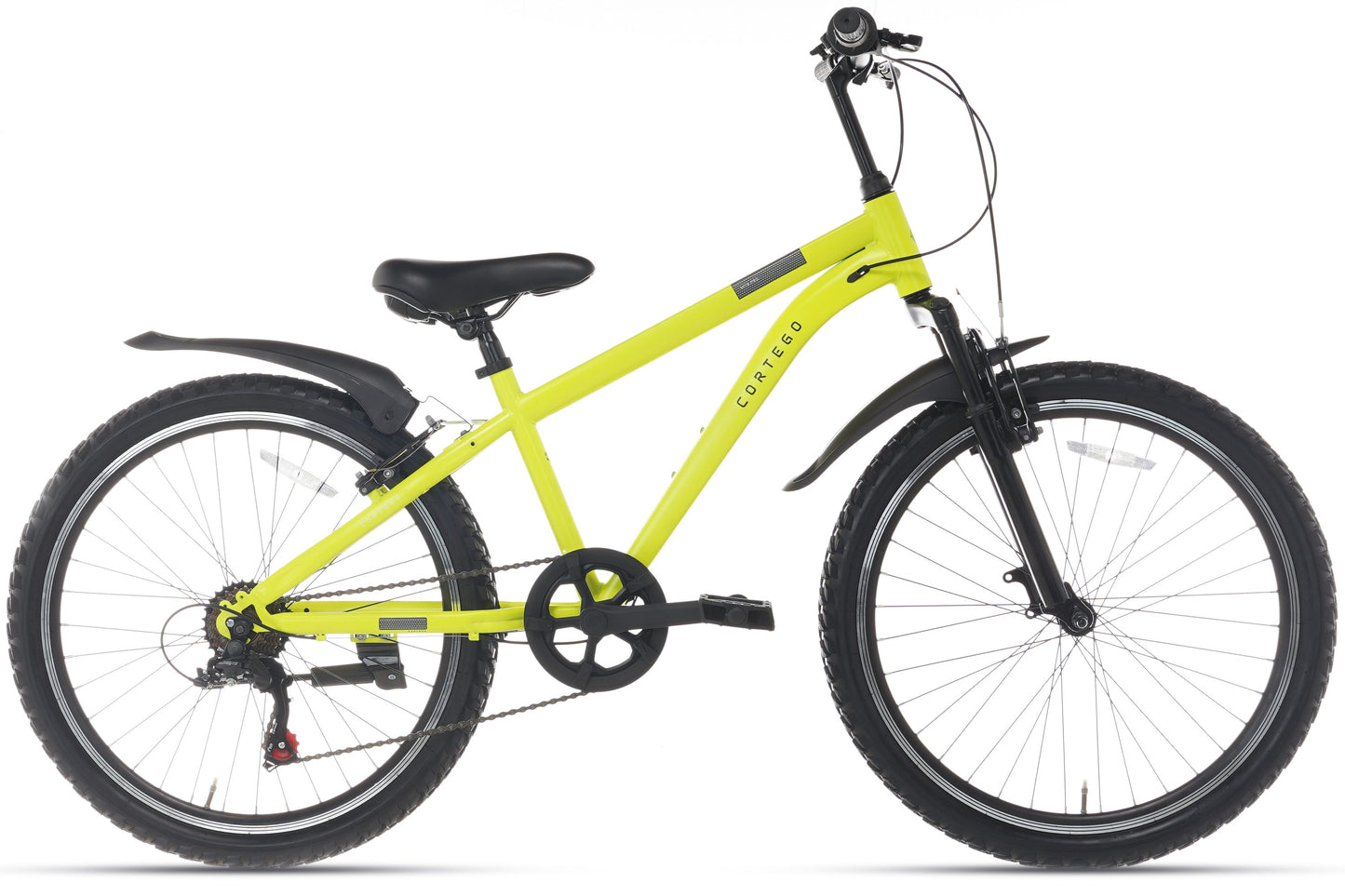 Ranger 7-speed Jongensfiets 24 inch Fluogeel
