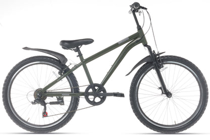 Ranger 7-speed Jongensfiets 24 inch Leger groen