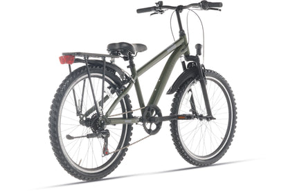 Ranger Plus 7-speed Jongensfiets 24 inch Leger groen
