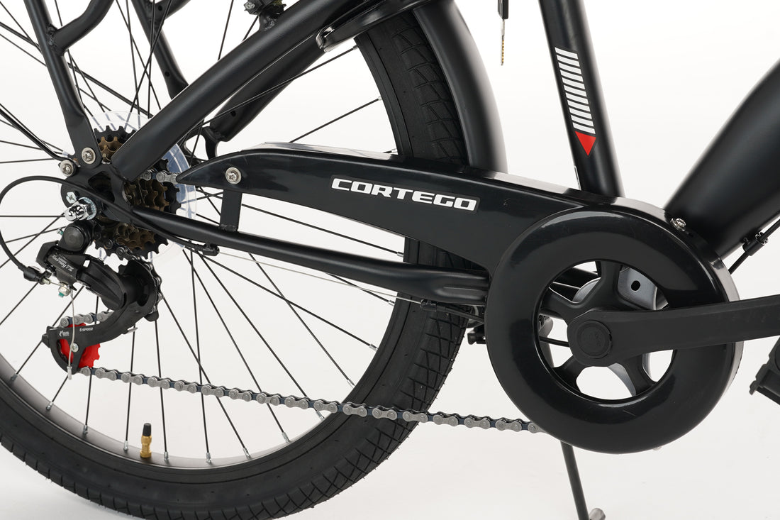 Rebel Jongensfiets 24 Inch Zwart - 6 Versnellingen