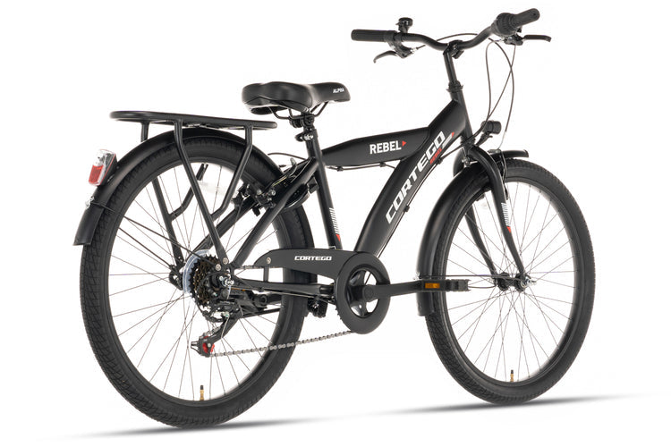 Rebel Jongensfiets 26 Inch Zwart - 6 Versnellingen
