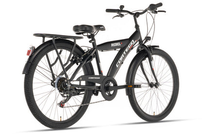 Rebel Jongensfiets 26 Inch Zwart - 6 Versnellingen