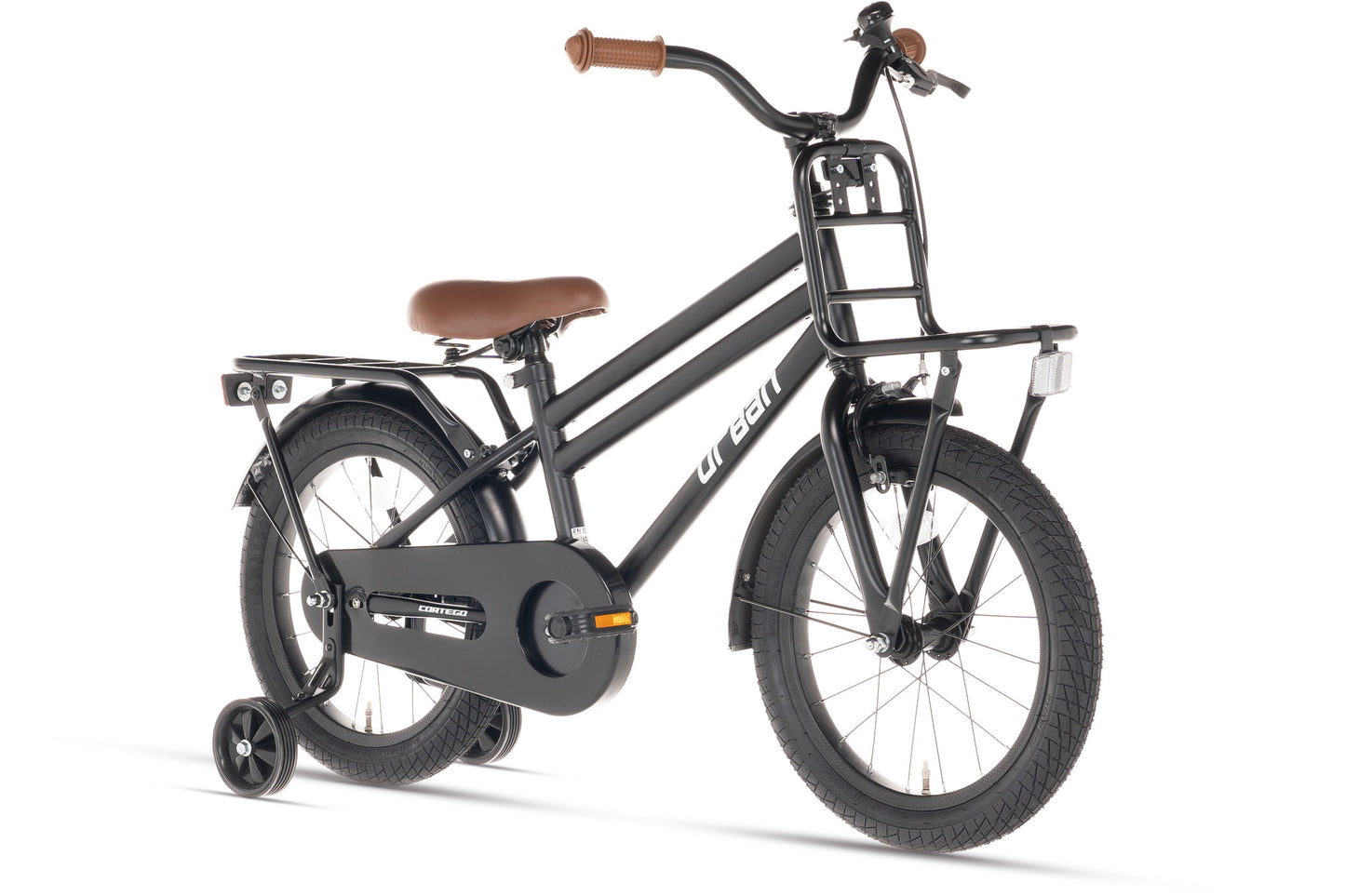 Urban Jongensfiets Mat-Zwart 16 inch