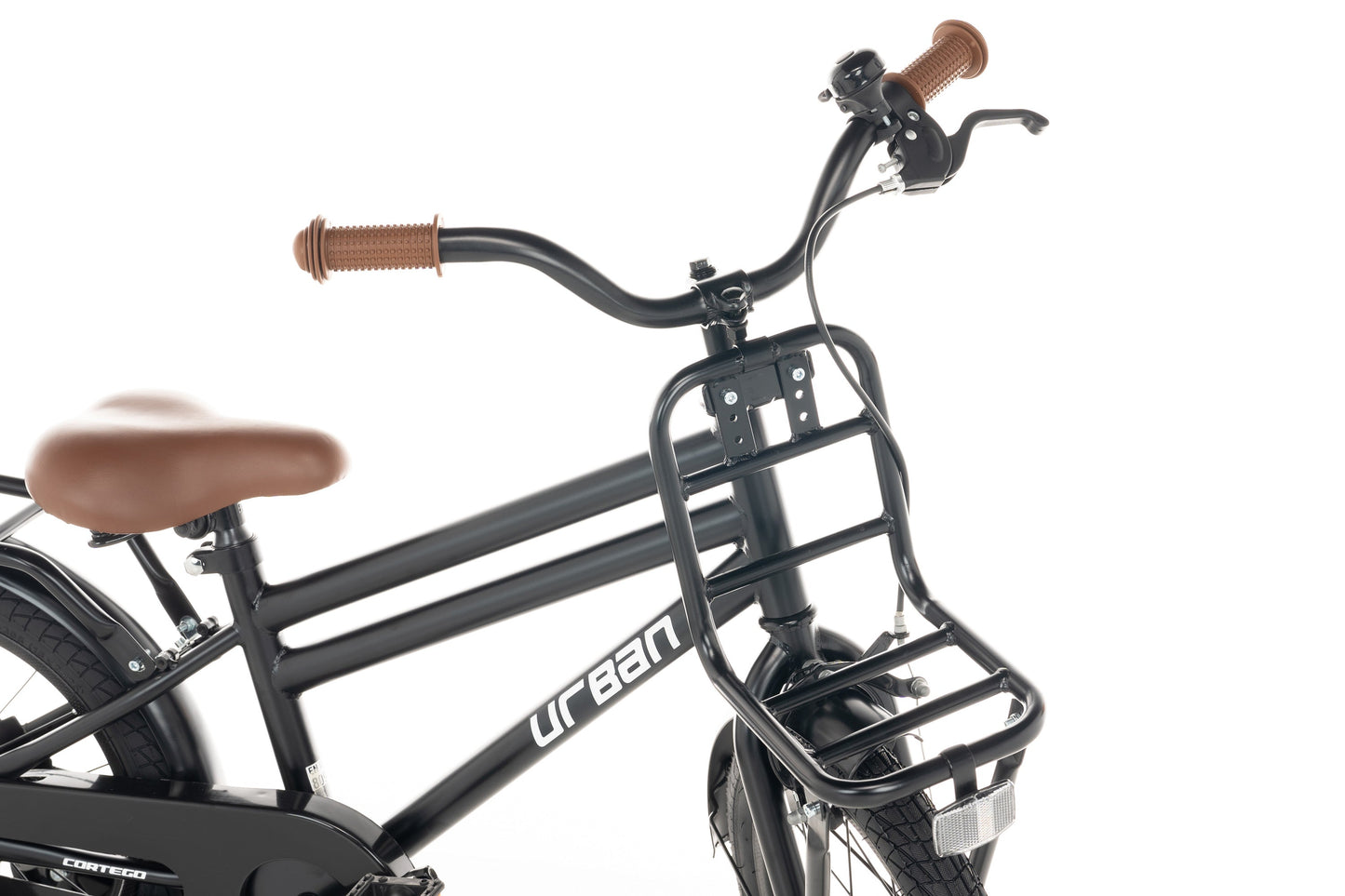 Urban Jongensfiets Mat-Zwart 16 inch