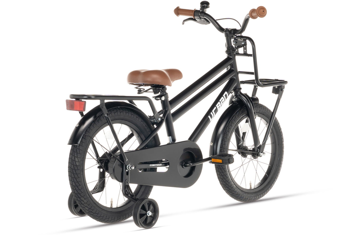 Urban Jongensfiets Mat-Zwart 16 inch