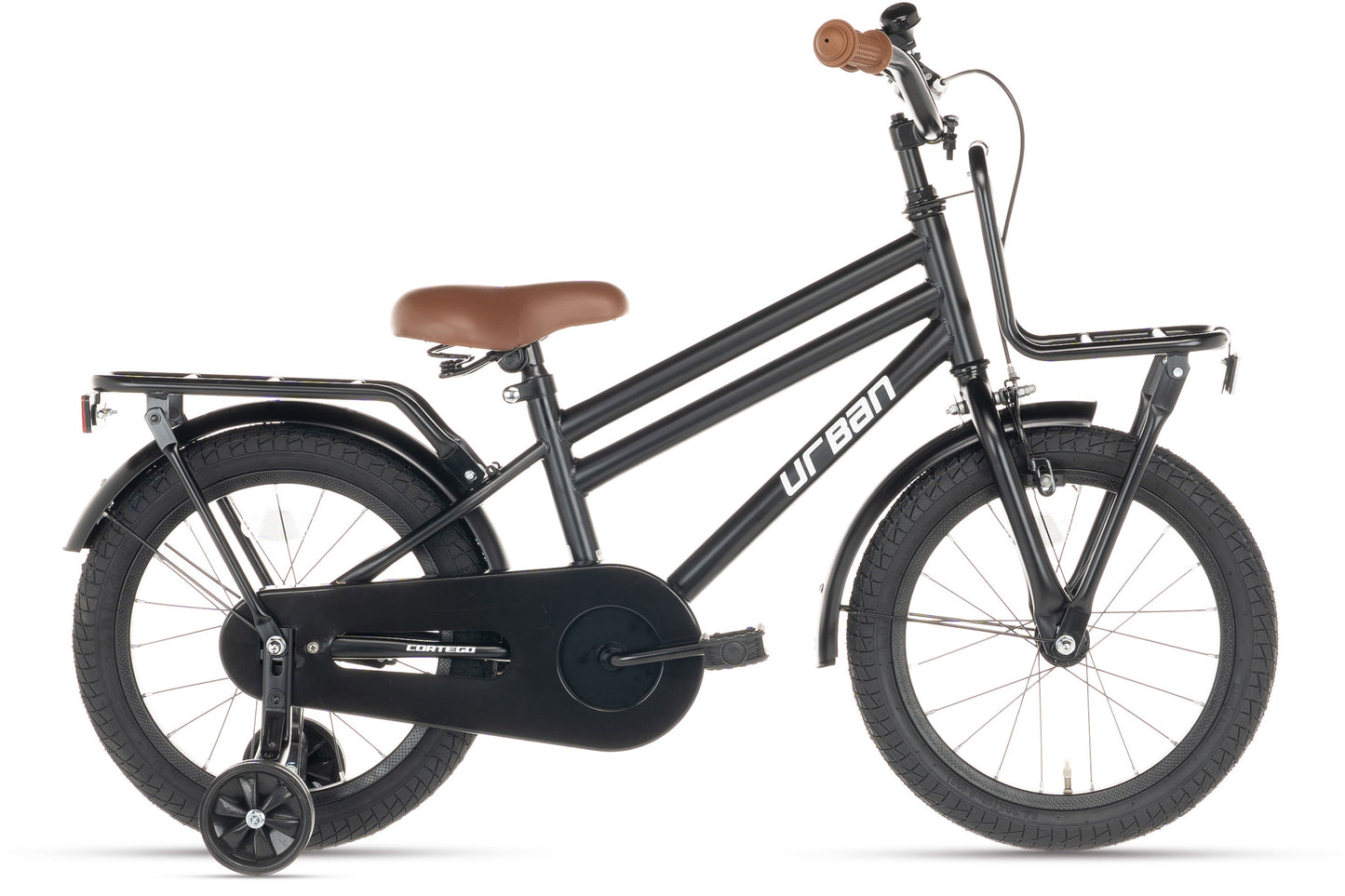 Urban Jongensfiets Mat-Zwart 16 inch