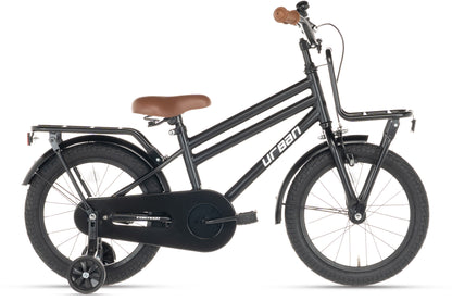 Urban Jongensfiets Mat-Zwart 16 inch