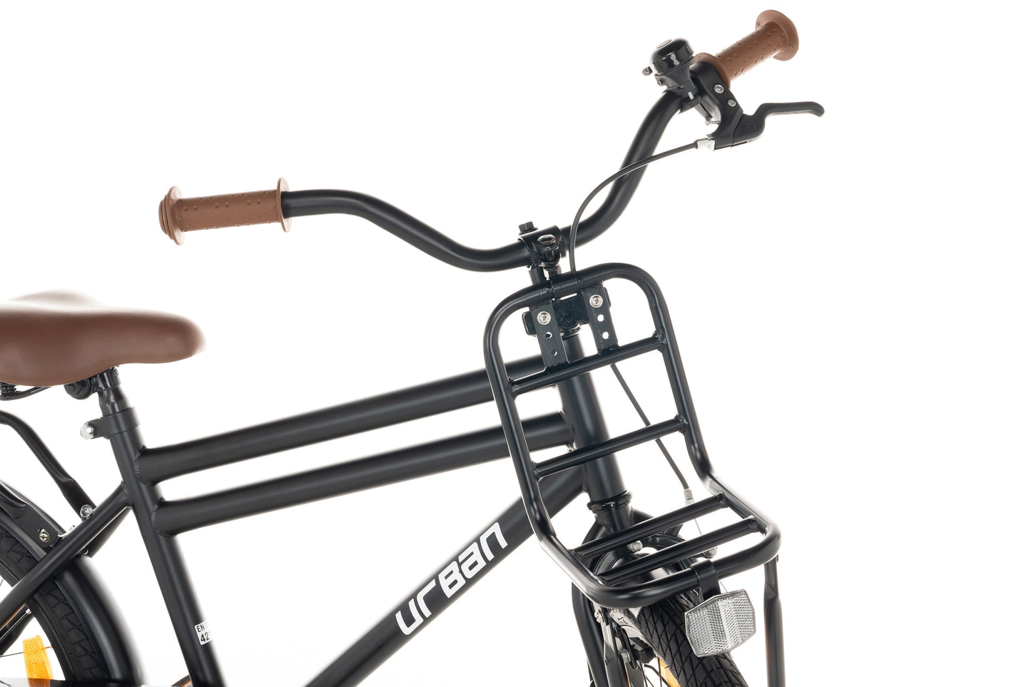 Urban Jongensfiets Mat-Zwart 22 inch