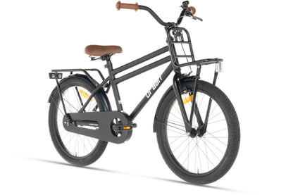 Urban Jongensfiets Mat-Zwart 20 inch