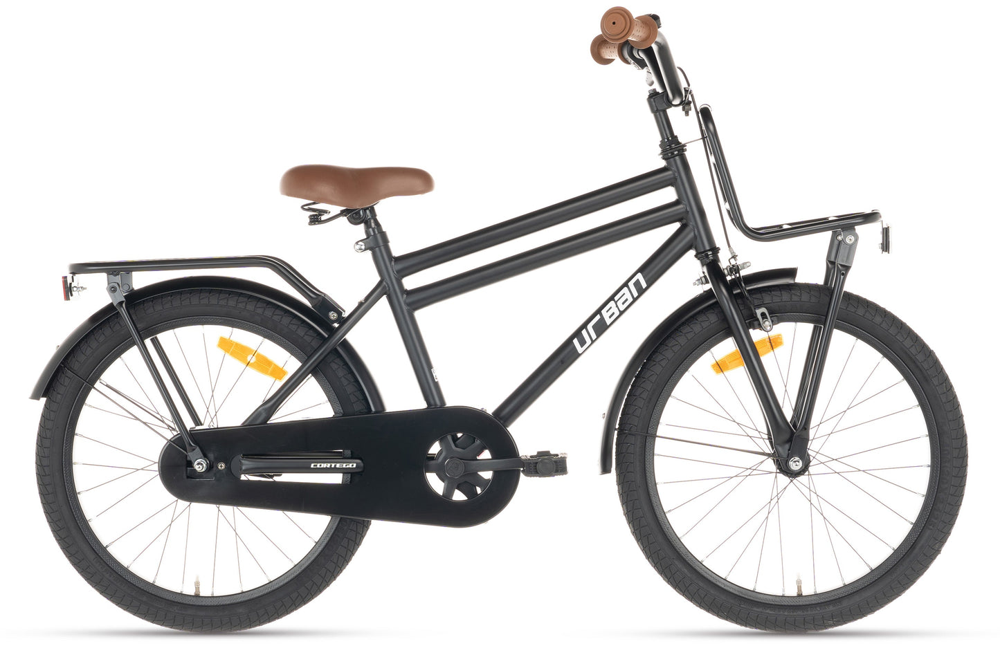 Urban Jongensfiets Mat-Zwart 22 inch