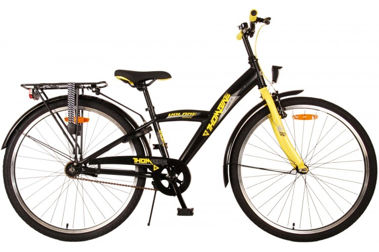 Volare Thombike Jongensfiets Zwart Geel 26 Inch