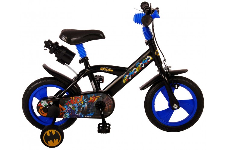 Batman Kinder Jongensfiets 12 inch Zwart Doortrapper