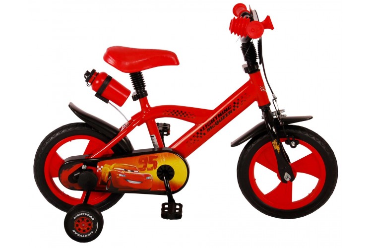 Disney Cars Jongensfiets 12 inch Rood Doortrapper