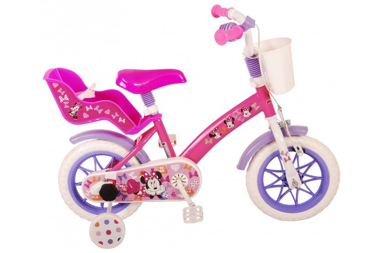Disney Minnie Cutest Ever!  Meisjesfiets 12 Inch Roze Doortrapper