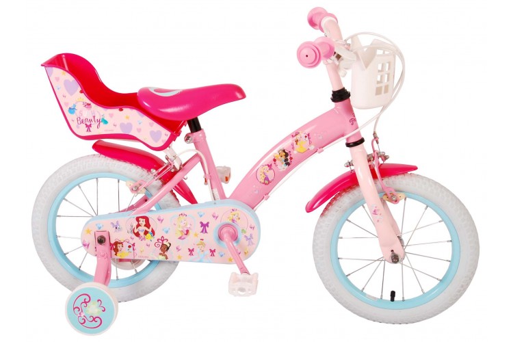 Disney Princess Meisjesfiets 14 Inch Roze Twee Handremmen