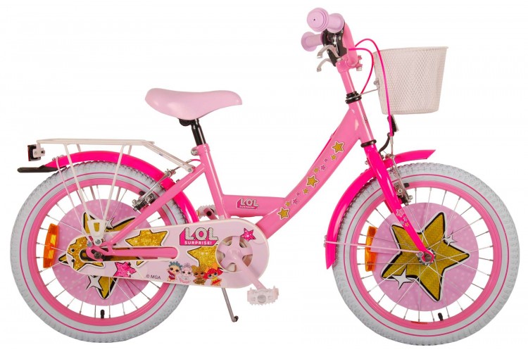 LOL Surprise Meisjesfiets 18 Inch Roze Twee Handremmen