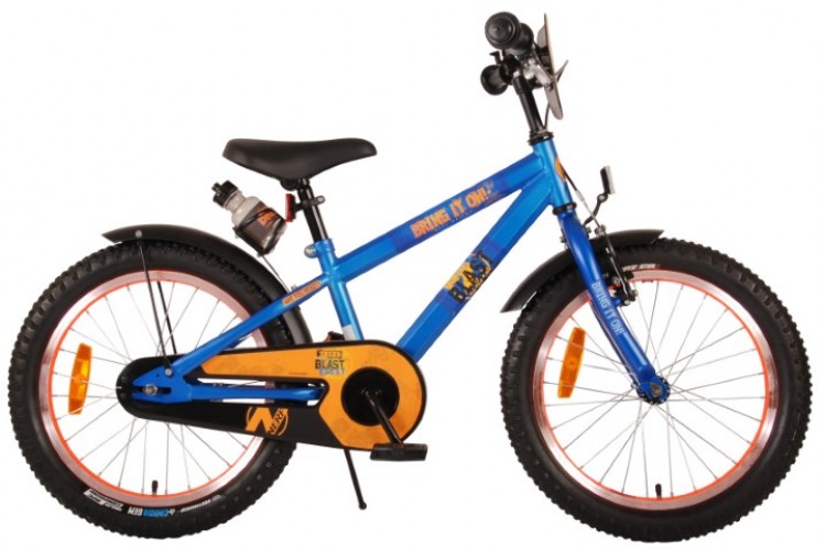 NERF Jongensfiets Satijn Blauw 18 Inch 