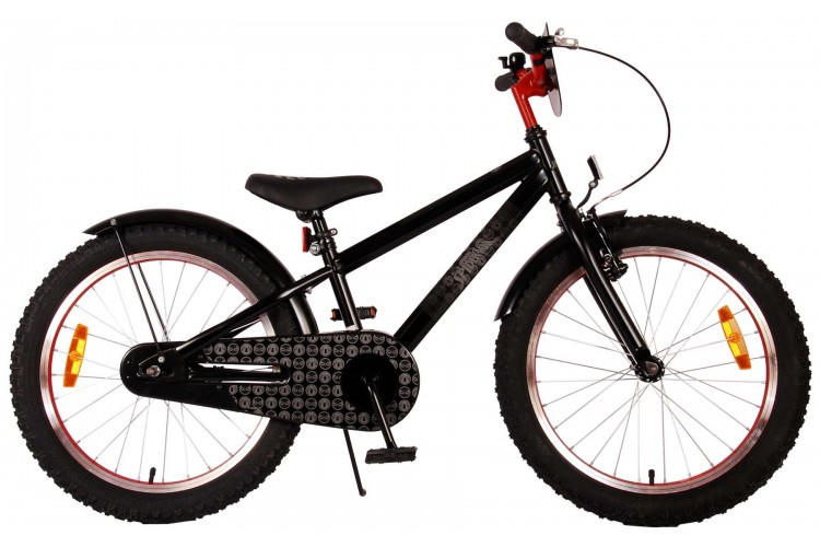Spider-Man Jongensfiets Mat-Zwart 20 Inch 