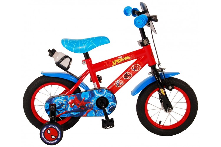 Spider-Man Kinder Jongensfiets 12 inch Rood