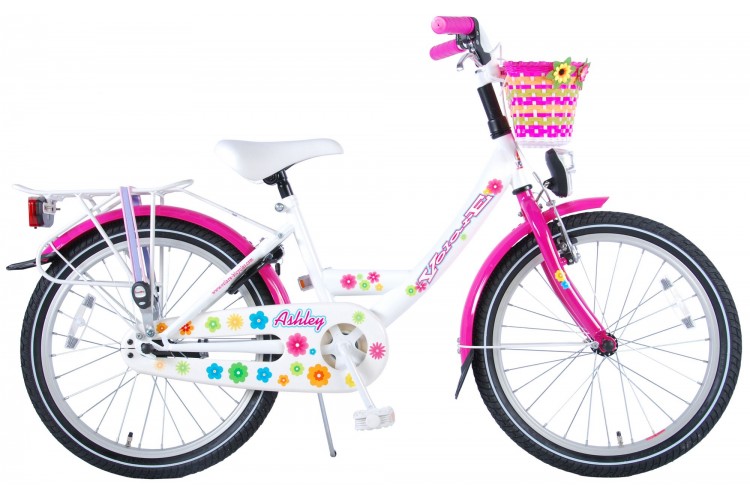 Volare Ashley Meisjesfiets Wit Roze 20 Inch