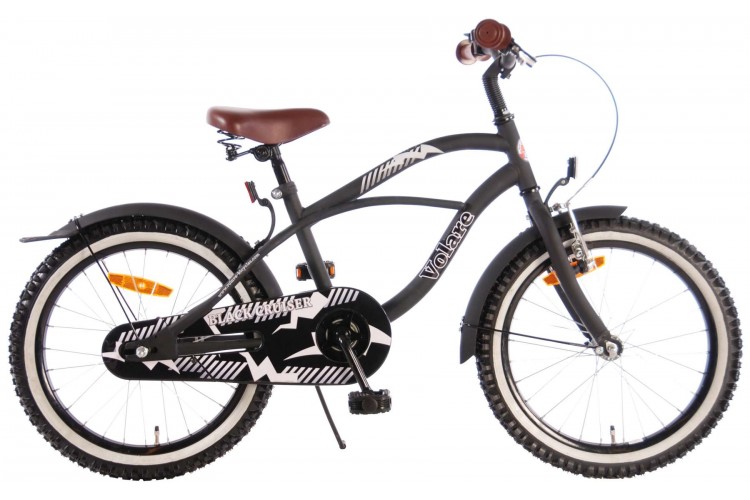 Volare Black Cruiser Jongensfiets Zwart 18 Inch 