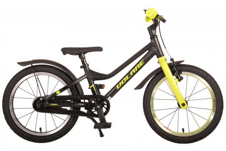 Volare Blaster Jongensfiets Zwart Geel 16 inch