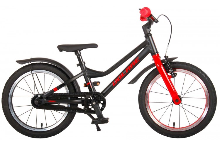 Volare Blaster Jongensfiets Zwart Rood 16 inch