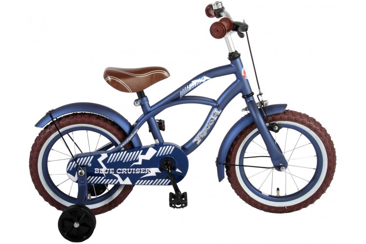 Volare Blue Cruiser Jongensfiets Blauw 14 Inch