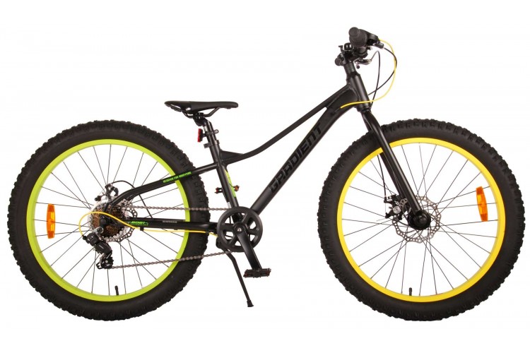 Volare Gradient 7-Speed Jongensfiets Geel Zwart 24 Inch