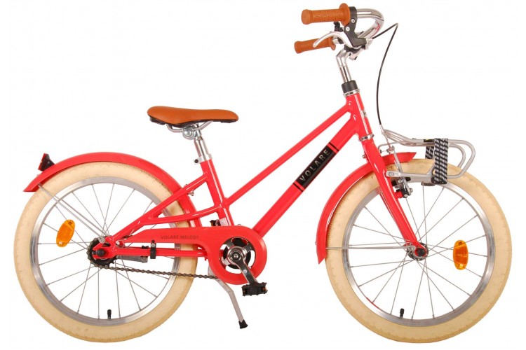 Volare Melody Meisjesfiets 18 Inch Koraal Rood