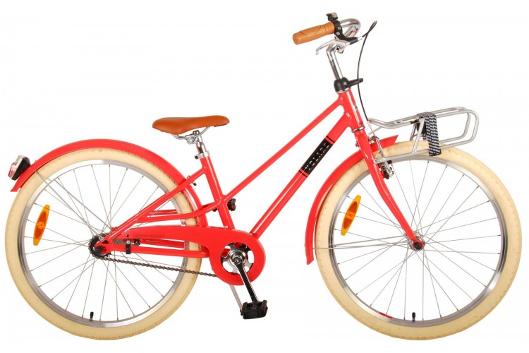 Volare Melody Meisjesfiets Koraal Rood 24 inch