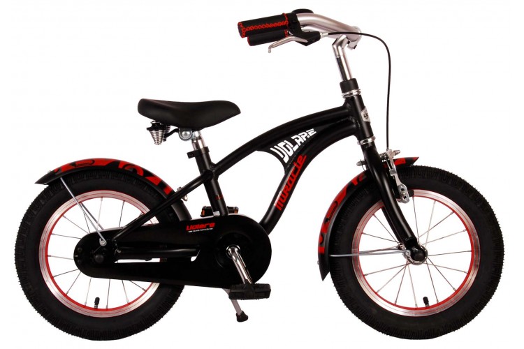 Volare Miracle Cruiser Jongensfiets Mat Zwart 14 Inch