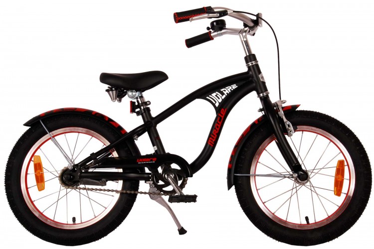 Volare Miracle Cruiser Jongensfiets Mat Zwart 16 inch