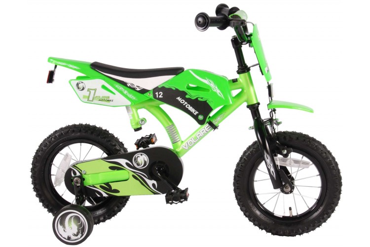 Volare Motorbike Jongensfiets 12 inch Groen