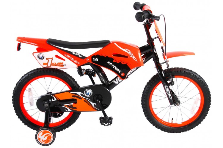 Volare Motorbike Jongensfiets Oranje 16 inch