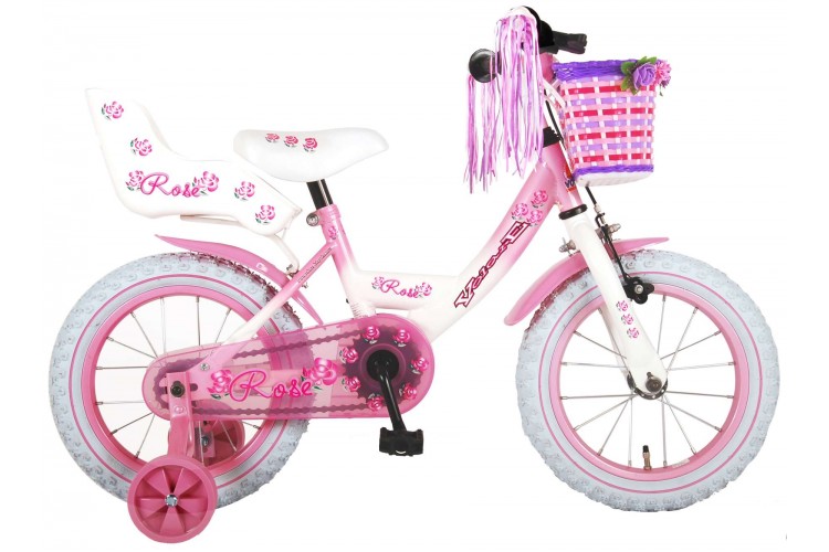 Volare Rose Meisjesfiets 14 Inch Roze 
