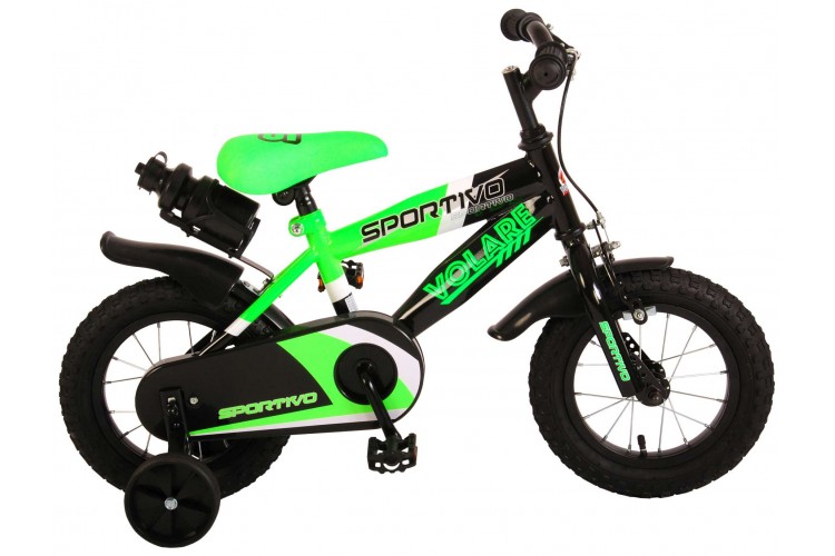 Volare Sportivo Jongensfiets 12 inch Groen Zwart