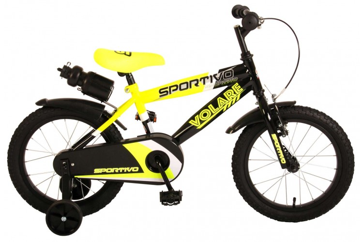 Volare Sportivo Jongensfiets Geel Zwart 16 inch