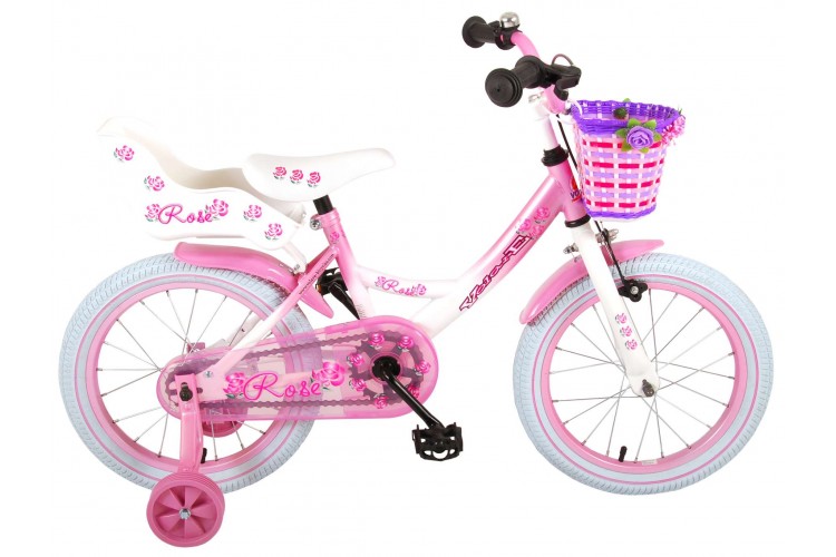 Volare Rose Meisjesfiets 16 Inch Roze-Wit