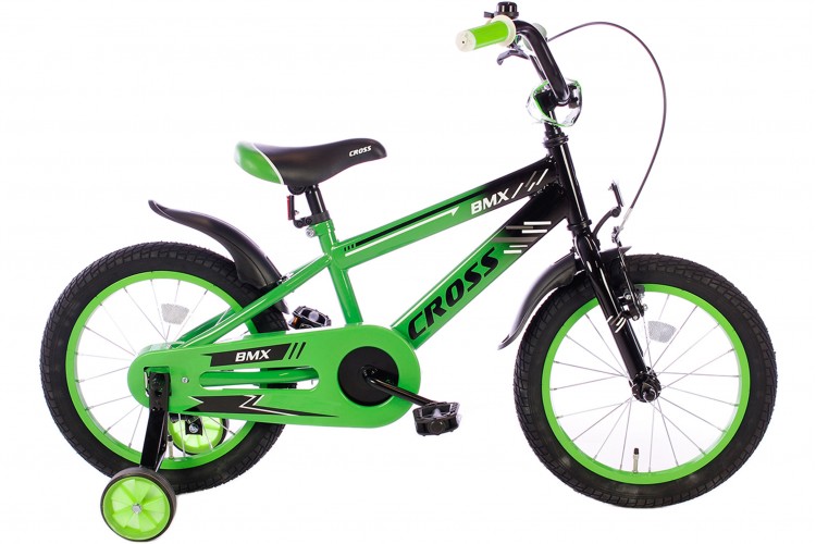 Spirit BMX Cross Jongensfiets groen 16 Inch 