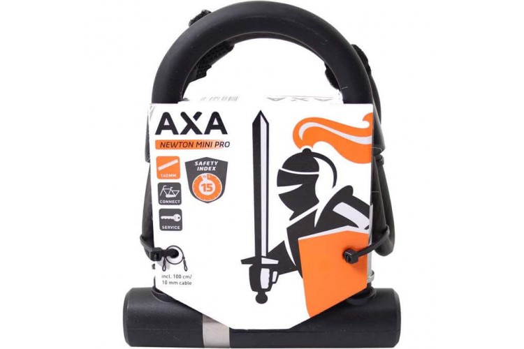 Axa beugelslot Newton Pro+Cable