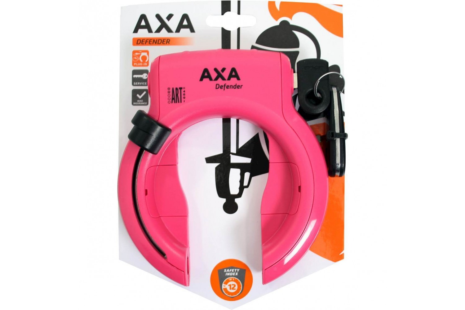 Groot oud Bewijs Axa ringslot Defender Roze - Fietssloten - City-Bikes.nl