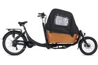 Vogue Superior 2 Elektrische Bakfiets 7 Speed Matt Black Brown 470Wh