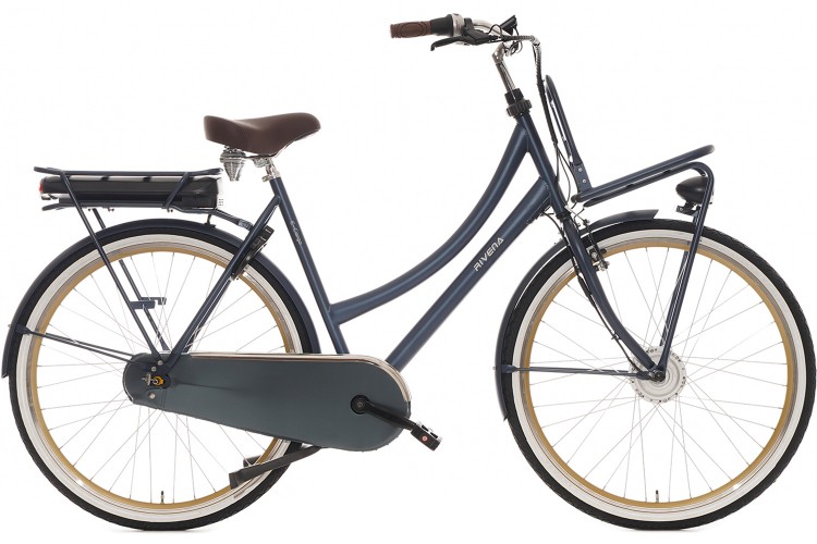 Rivena Cargo N7 Elektrische Transportfiets Jeans-blauw