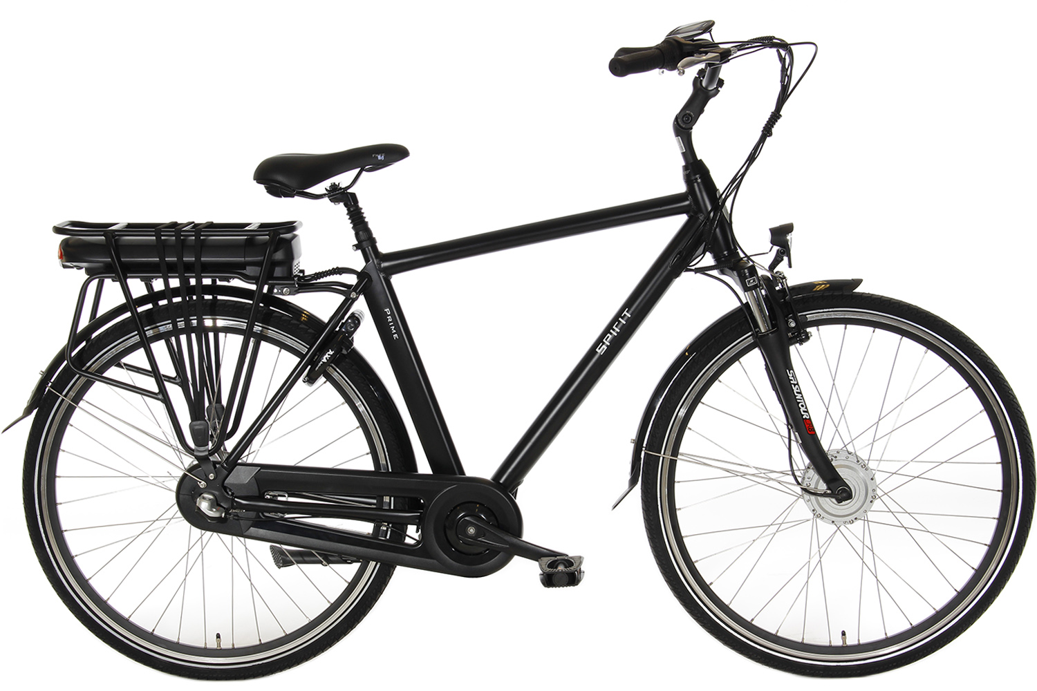 Afrikaanse beginsel slaap Spirit Prime N3 Elektrische Herenfiets Mat-zwart| 1049,- Euro |  City-Bikes.nl